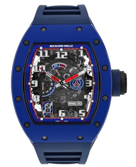 Buy Replica Richard Mille Paris St. Germain Edition 50MM PSG Blue Ceramic Mens Watch RM 030